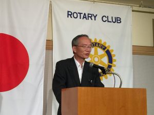 本日の卓話「熊本の地下水保全活動」について吉津様にご講演いただきました。