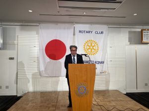 熊本西RC会長　徳田龍之介様よりご挨拶