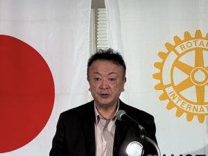 本日の卓話 クラブ戦略計画委員長